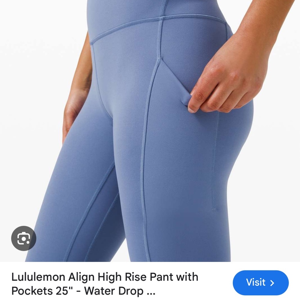 lululemon athletica Align High Rise with pockets 25” Leggings - Water Drop Blue